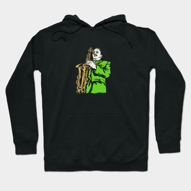 Saxophonist Hoodie by TambuStore